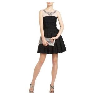 BCBGMaxAzria Black Marina Cocktail Dress